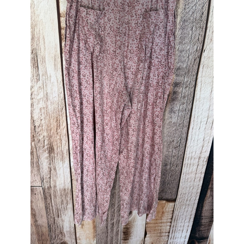 Toad & Co Taj Hemp Strappy Jumpsuit Floral Boho Sustainable Pink Size Small - Picture 6 of 10